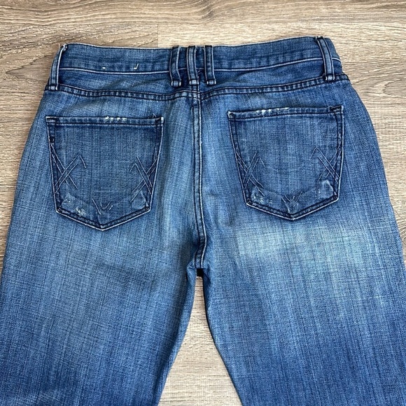 McGuire Denim Women’s Mid-Rise Distressed Straight Leg Jeans Blue Sz 24 - Picture 6 of 12